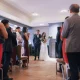 Wedding ceremony in the lounge of Oxbow, Hotel Arts Kensington, Calgary, AB